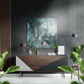 Marmoreal Brushed Aluminium Dibond Wall Art.